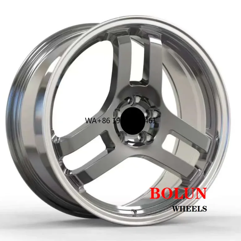 

Custom 1-PC Forged 3 Spokes Passenger Car Rims Alloy Wheel 18x8.5 19 20 Inch Et40 5x100 Rims for Luxury high-end customization