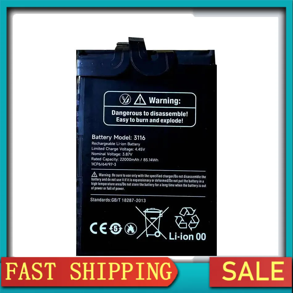

High-Capacity For Ulefone Armor 24 3116 22000Mah Mobile Phone Battery