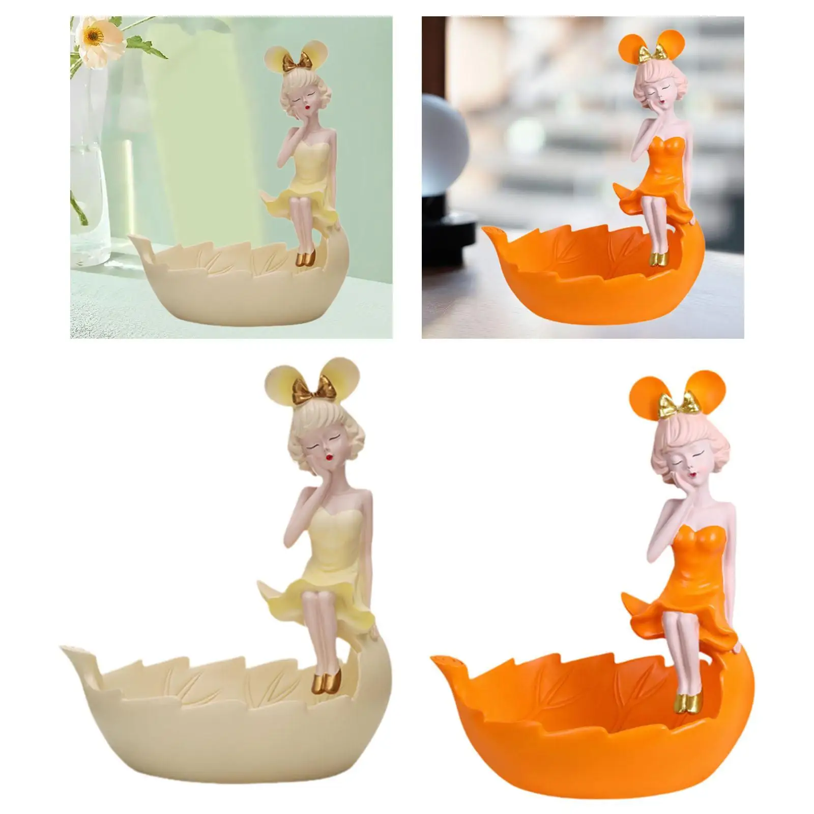 مجوهرات حلية صينية فتاة تمثال الفن الحديث هدية عيد ميلاد وعاء المفاتيح وعاء الحلوى لغرفة المعيشة الغرور مدخل مدخل غرفة نوم