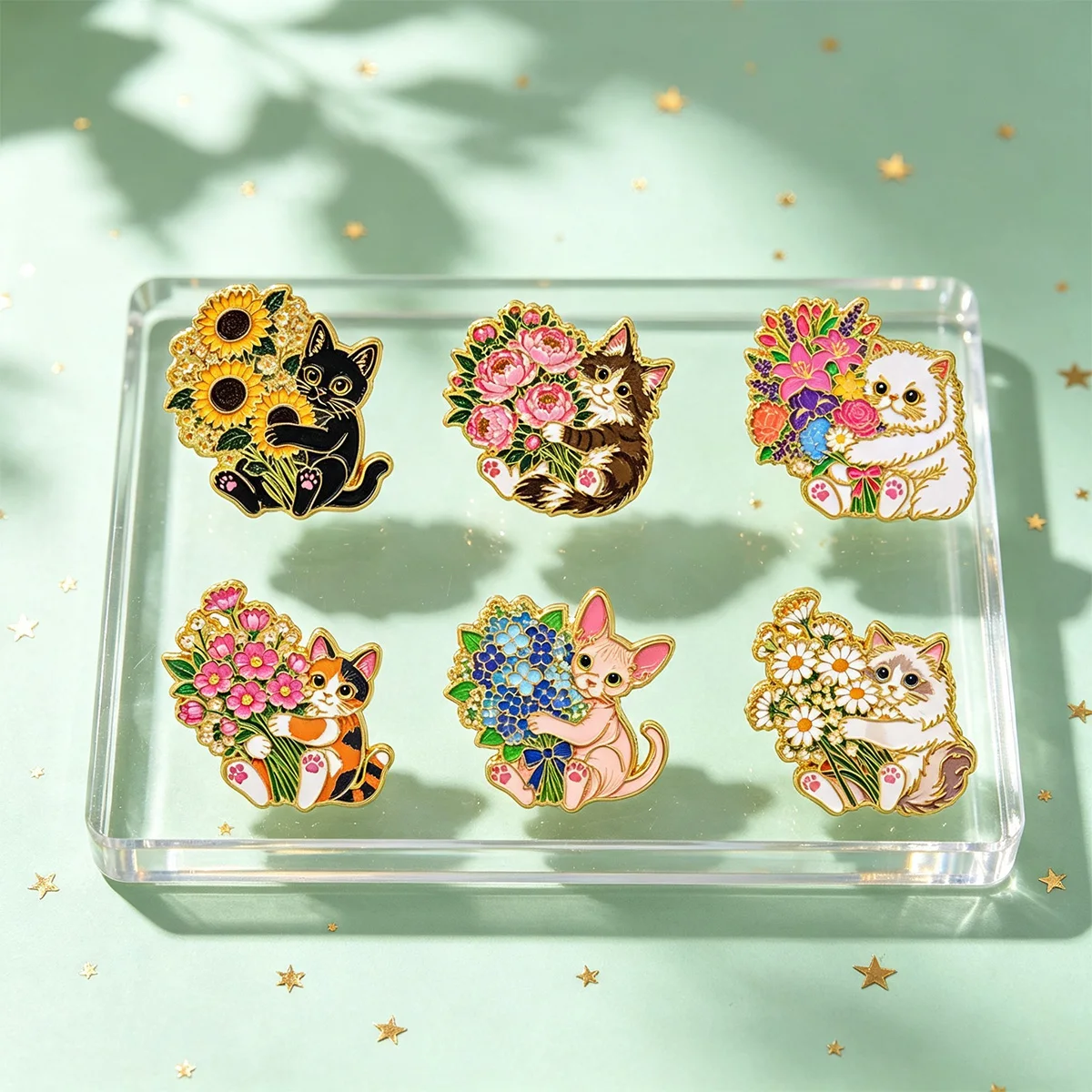 Ensemble de 12 broches en émai - Men Accessories Bouquet avis et prix