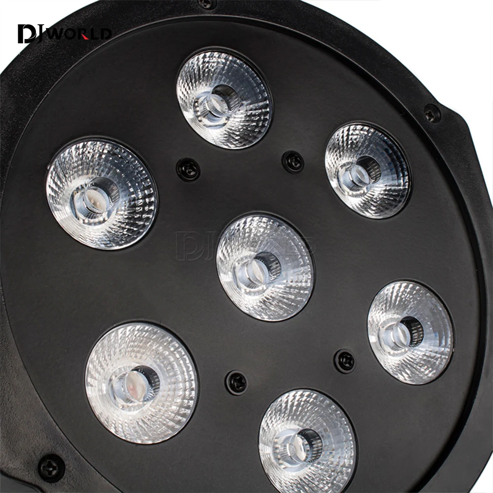 10 قطعة/المجموعة 7x18 واط LED الاسمية RGBWA + الأشعة فوق البنفسجية ضوء 6in1 DMX512 6-10CH المرحلة مصطربة الترفيه المنزلي المهنية المرحلة Dj عرض الحفلات