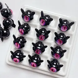 Kiss Jewelry 5pcs Funny Monster Eyes Perforated Loose Beads for Necklace Bracelet Jewelry Making DIY Handmade Animal Eye Beads