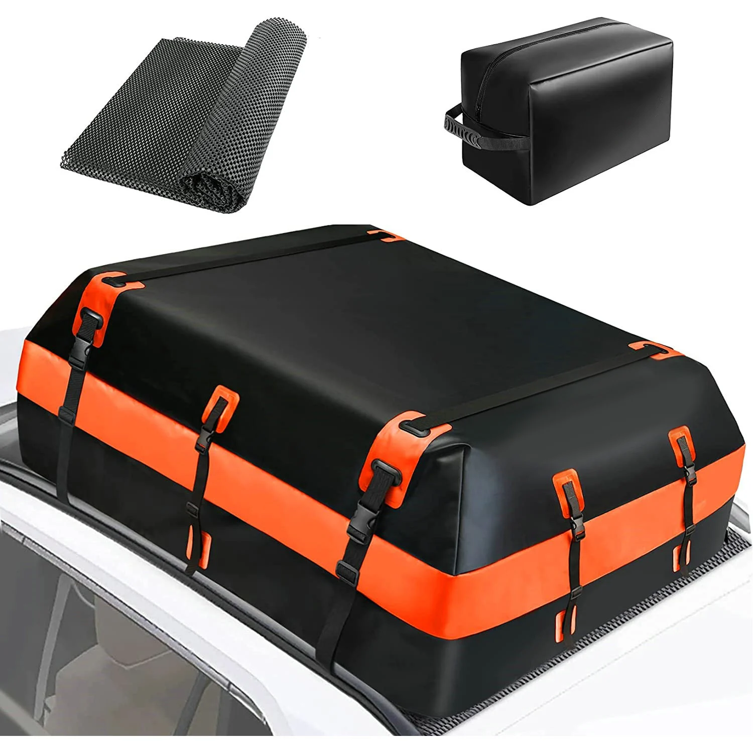 

Custom Waterproof Roof Top Luggage Carrier Roofbag For All Cars With Storage Bag And Protective Mat