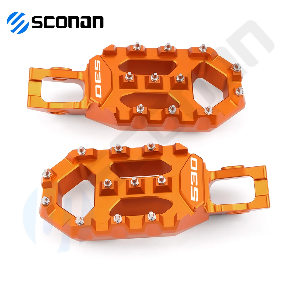 

For 125EXC 530 EXC 125 exc 125 530 EXC-F 2017 2018 2019 - 2023 Motorcycle Aluminum Foot Pegs Pedals Foot Rests Accessories