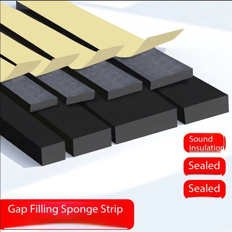 5M Strong Adhesive EVA Single-Sided Foam Tape, Door and Window Sealing, Windproof and Soundproof, Table Corner Protection