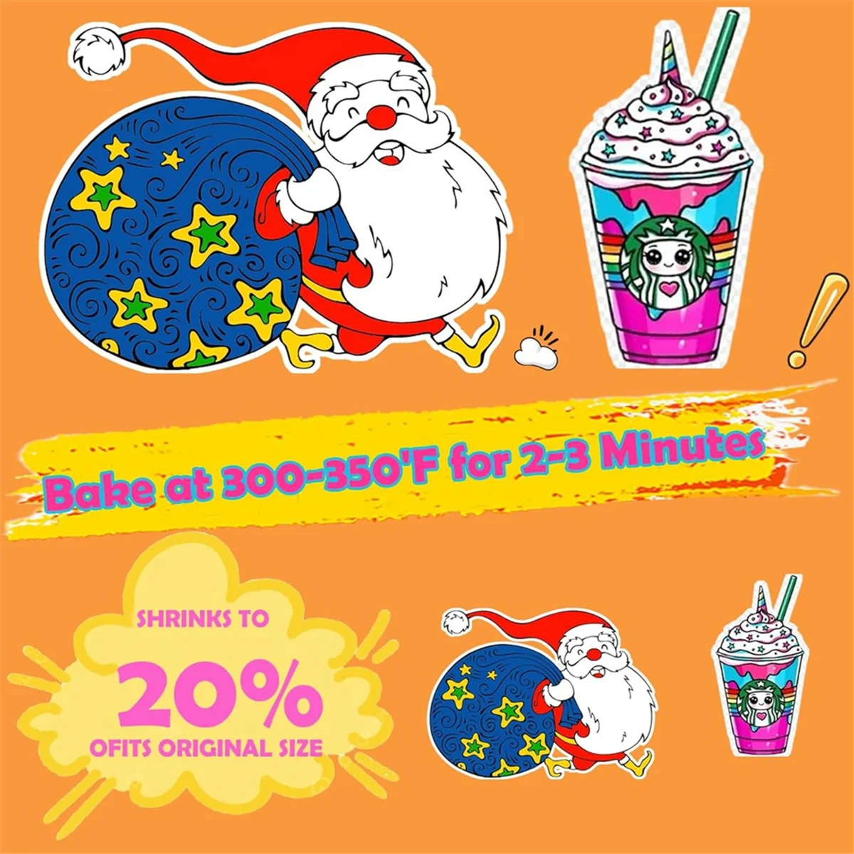 A20M 151PCS ShrinkyDink Sheets Kit, ShrinkyDink Keychain Kit Plastic Sheet Film Sheets Kit Suitable for DIY / Ring / Craft