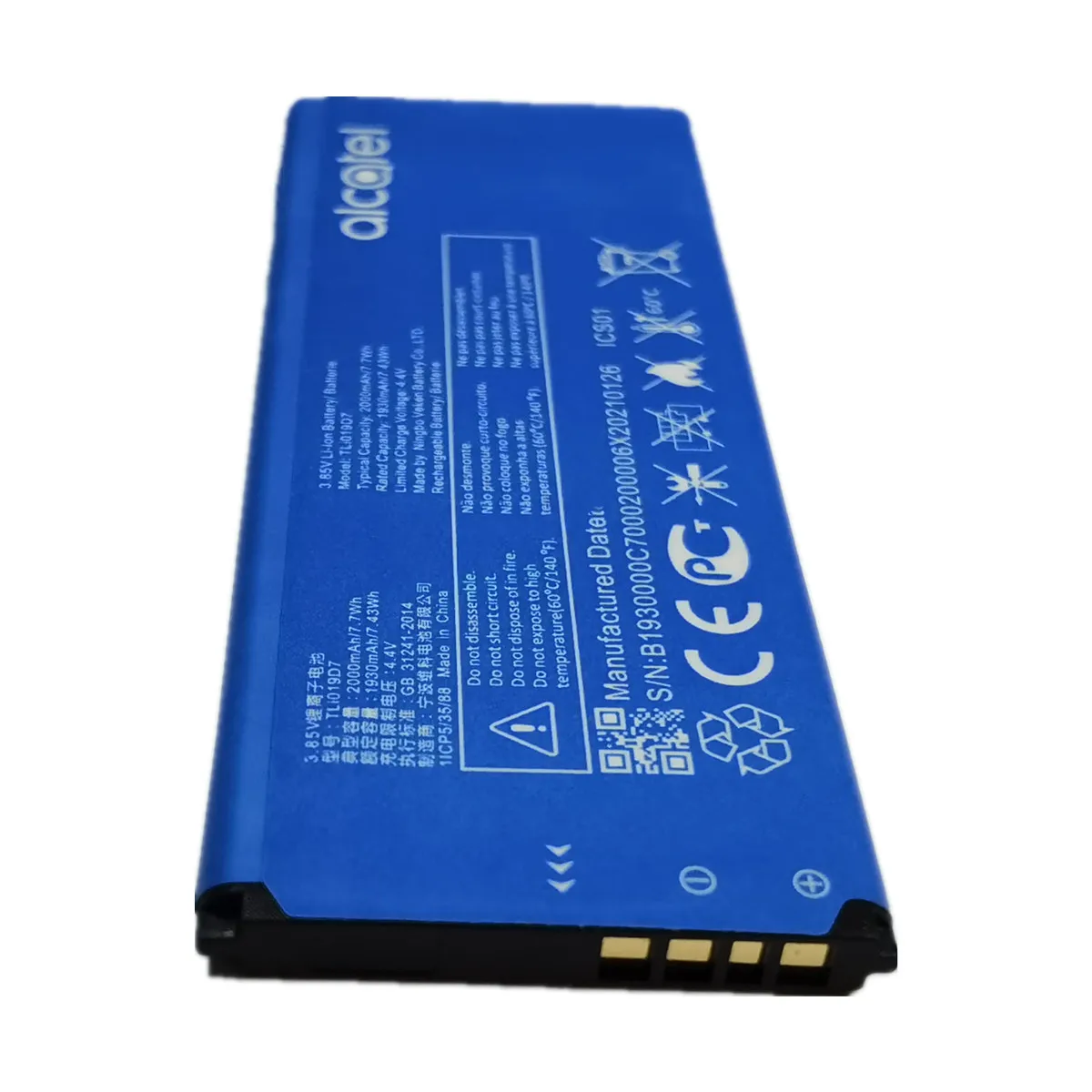 2000mAh TLi019D7 Original Battery For Alcatel 1 5033 5033D 5033X 5033Y 5033A 5033T 5033J Telstra Essential Plus 2018 TCL U3A