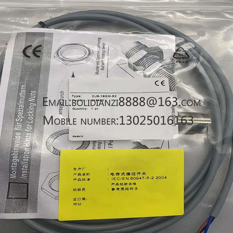 

New proximity switch sensor CJ8-18GM-E2 CJ8-18GM-E0 CJ8-18GM-E One year warranty In stock