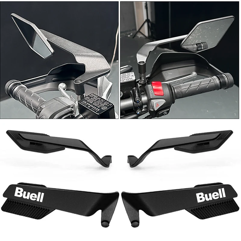 Регулируемое боковое зеркало заднего вида с ветровым крылом, большой вид для Buell 1125R 1125Cr X1 Xb9r Xb9 Xb12 Xb9sx Ulysses XB12s Xb12x