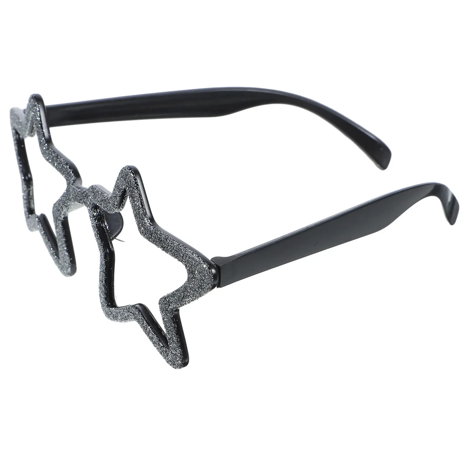 

Star Glass Spoof Silver Funny Glasses Festival Party Prop Safe Lightweight for Holiday Concert Travel Decoration