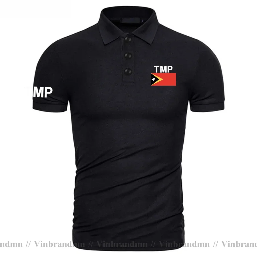 East Timor TMP Timor Leste Tetum East Timorese Polo shirts Men Short Sleeves Classic Brand Tops New Country Flag Design Clothing