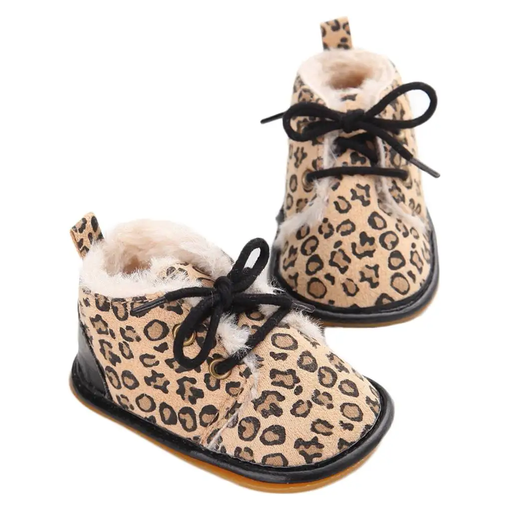 

Winter Infant Shoes Boots Unisex Baby Boys Girls Warm Cotton Anti-Slip First Walkers Crib Shoes