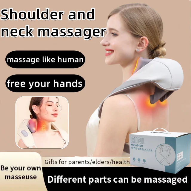 

Motor Neck Shoulder Massager Wireless Shoulder and Back Kneading Massage Shawl Neck Masajeador Instrument Spa Winding Massager