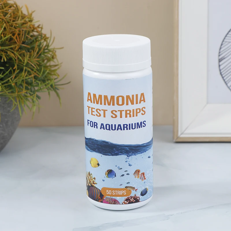 50Pcs/Bottle Ammonia Nitrogen Quick Water Quality Test Strips Aquarium Well Being Quick Water Quality Test Strips Paper Kit