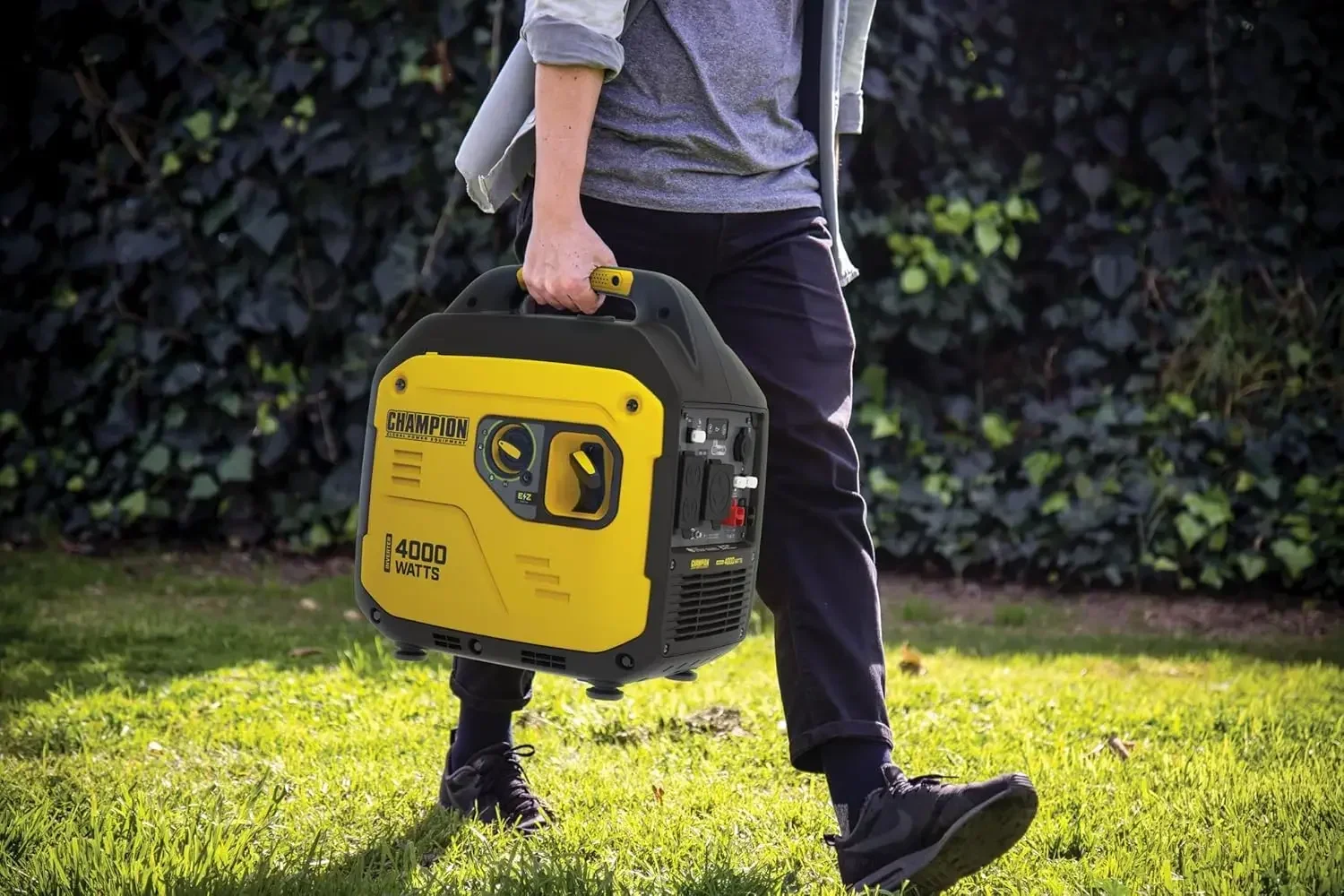 XMSJ 4000W RV Generator Quiet Portable Inverter with CO Shield