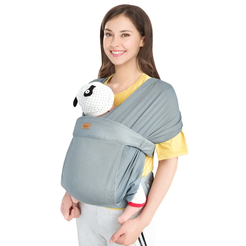 CUBY Ergonomic Baby Carrier Sling for Newborns Skin-Friendly Soft  Baby Carrier Wrap Easy Breastfeeding Lightweight Breathable