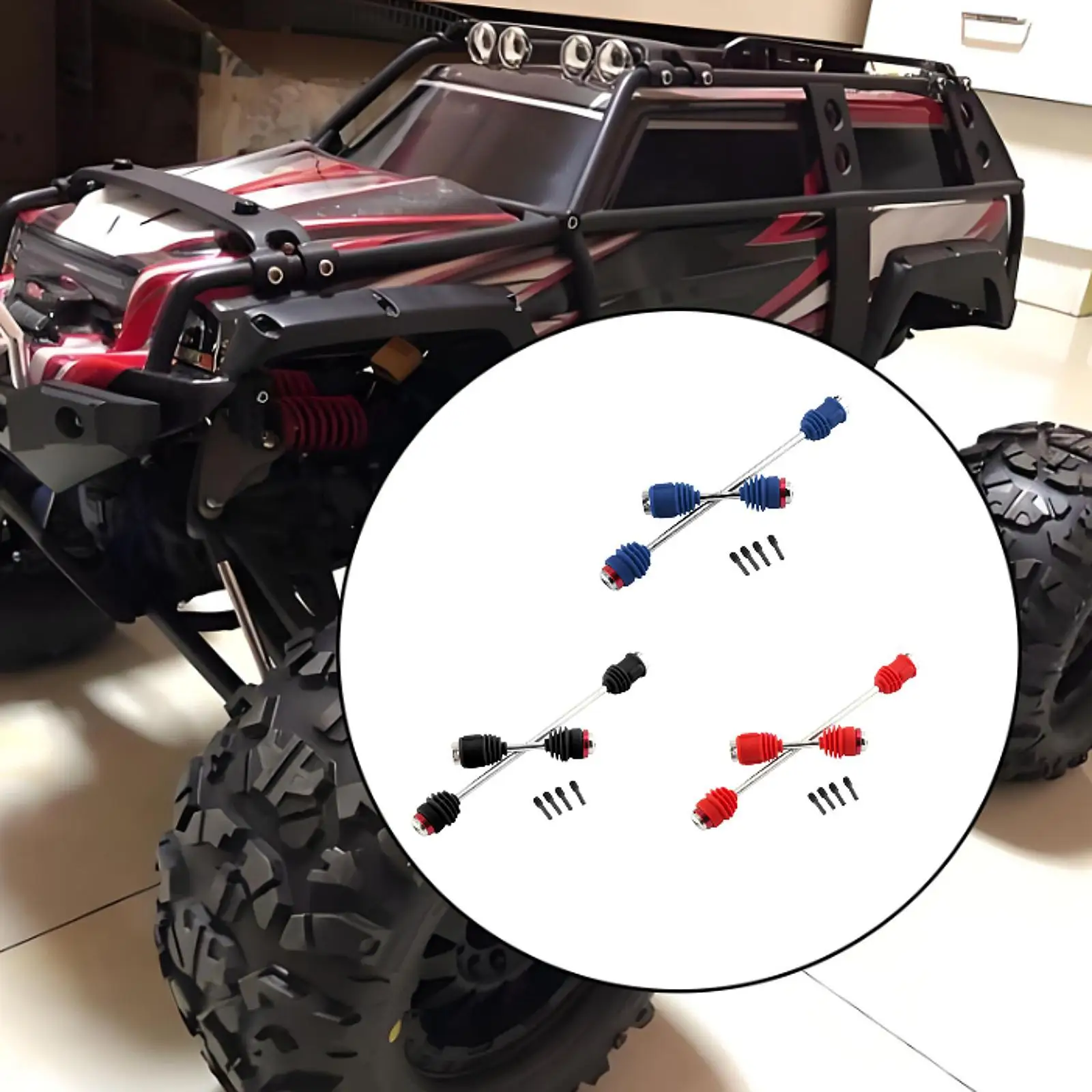 RC Car Center Driveshaft Set Stable Modified DIY Repairing Portable Sturdy Spare Parts 1/10 Center Support for Traxxas 5650R