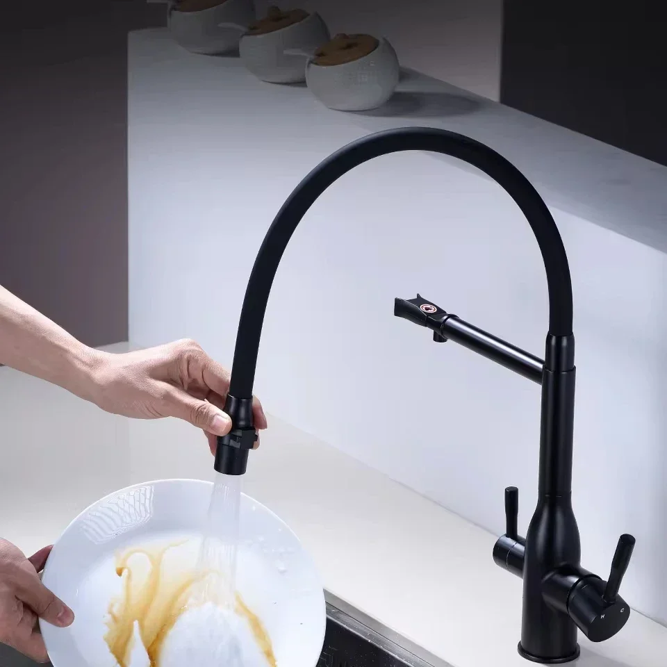 YYHC-High Quality With Warranty Pull Out Kitchen Faucet Hot and Cold Water Mixer Tap Kitchen Mixer Sink Faucet