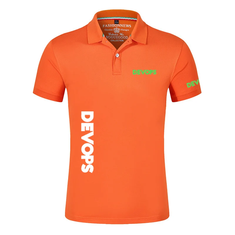 Men Devops- The Real Definition of DEVOPS Polo Shirt New Summer Lapel Fashion Short Sleeve Business Comfortable Casual T-Shirt