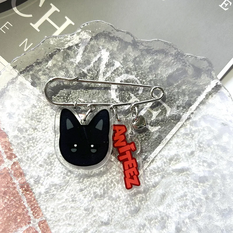 Hot Sale Kpop Idol ATEEZ Brooch Badge ANITEEZ Pin Decoration