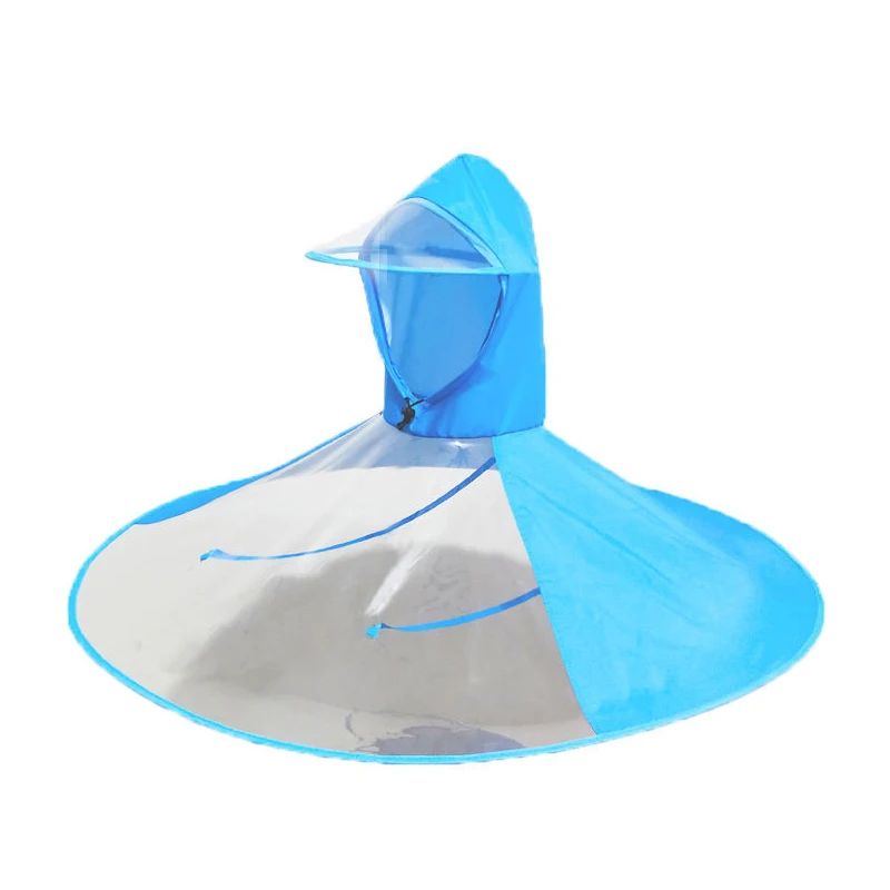 Sombrero de sombrilla plegable para exteriores, sombrero Anti-lluvia, Anti-Sol, gorra de sol montada en la cabeza, sombrilla para acampar, equipo de pesca