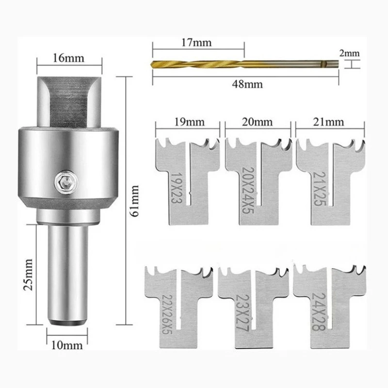 16-24mm Ring Milling Cutter Wood Router Bit Set DIY Woodworking Tools Fingerstall Wooden Beads Drill Fresas Para Madera