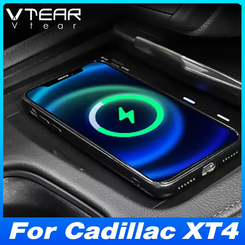 

Для Cadillac XT4 (2018-2024) Беспроводное автомобильное зарядное устройство - адаптер панели мобильного телефона с быстрой зарядкой | Аксессуар для модификации интерьера