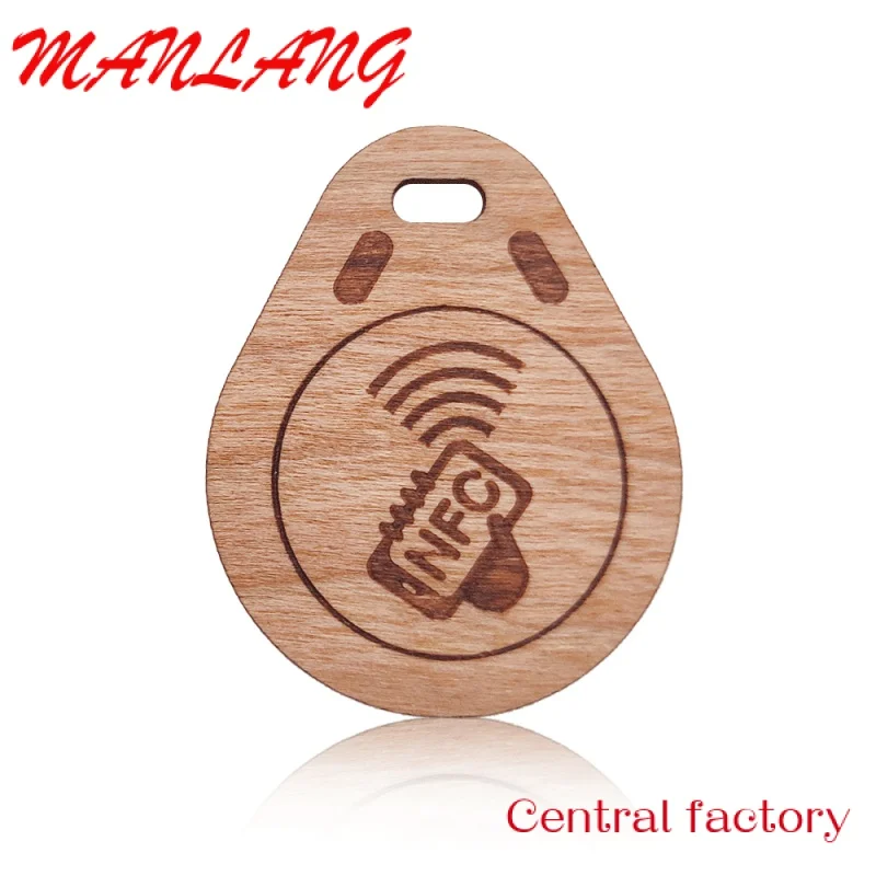 Custom  RFID N aterproof ooden RFID ip car eco ood fob for accs control