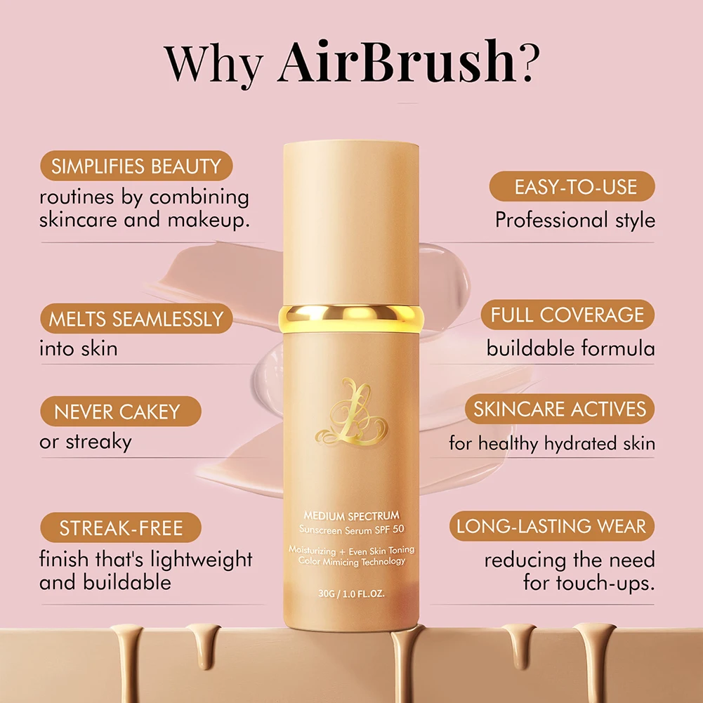 4 in 1 화장품 도구 울트라 블렌드 컬러 체인지 파운데이션 광범위한 SPF 50 자외선 차단제 모든 피부 타입용 컨실러