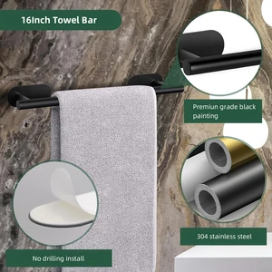 Set Bad Bad Slots gebürstet Toalheiro Handtuch Ringwerkzeug Rollen Hygiene Rollen Edelstahl Edelstahl Badezimmerzubehör Accessoire 10 Hauptverkaufs -Badezimmer -Kits - №9