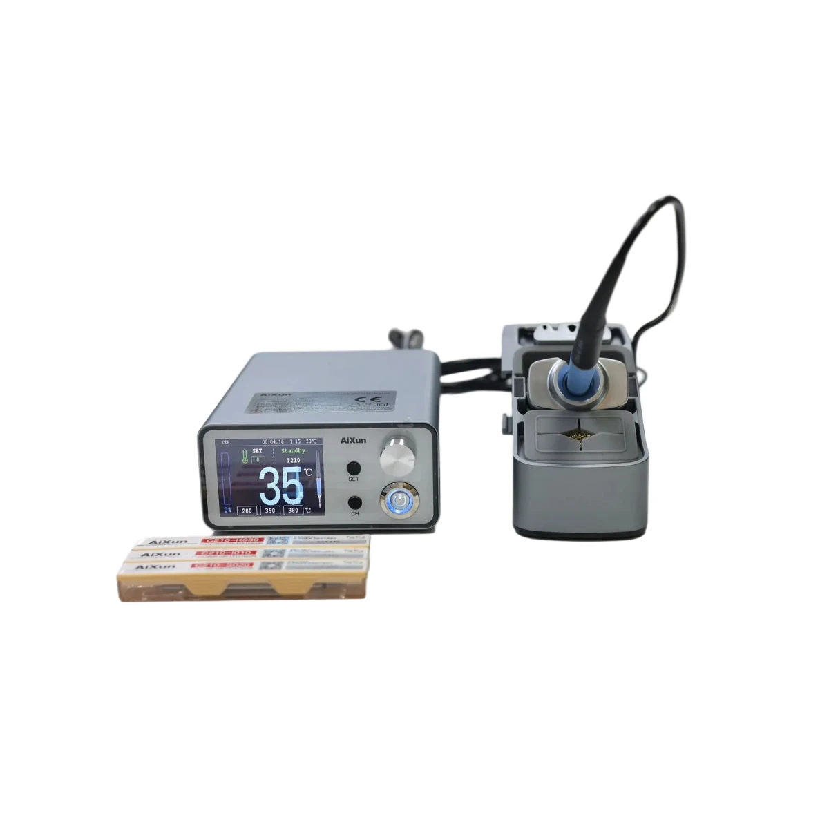 

AIXUN T3B 96W Intelligent Soldering Iron Station Fast 2Sec Heat Industrial ESD Dual Handle T210 T115 for Electronics Components
