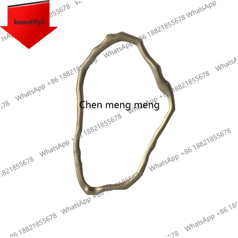 A50 French   makeup mirror, irregular dressing glass, European style living room, wall-mounted high-value decorative mirror