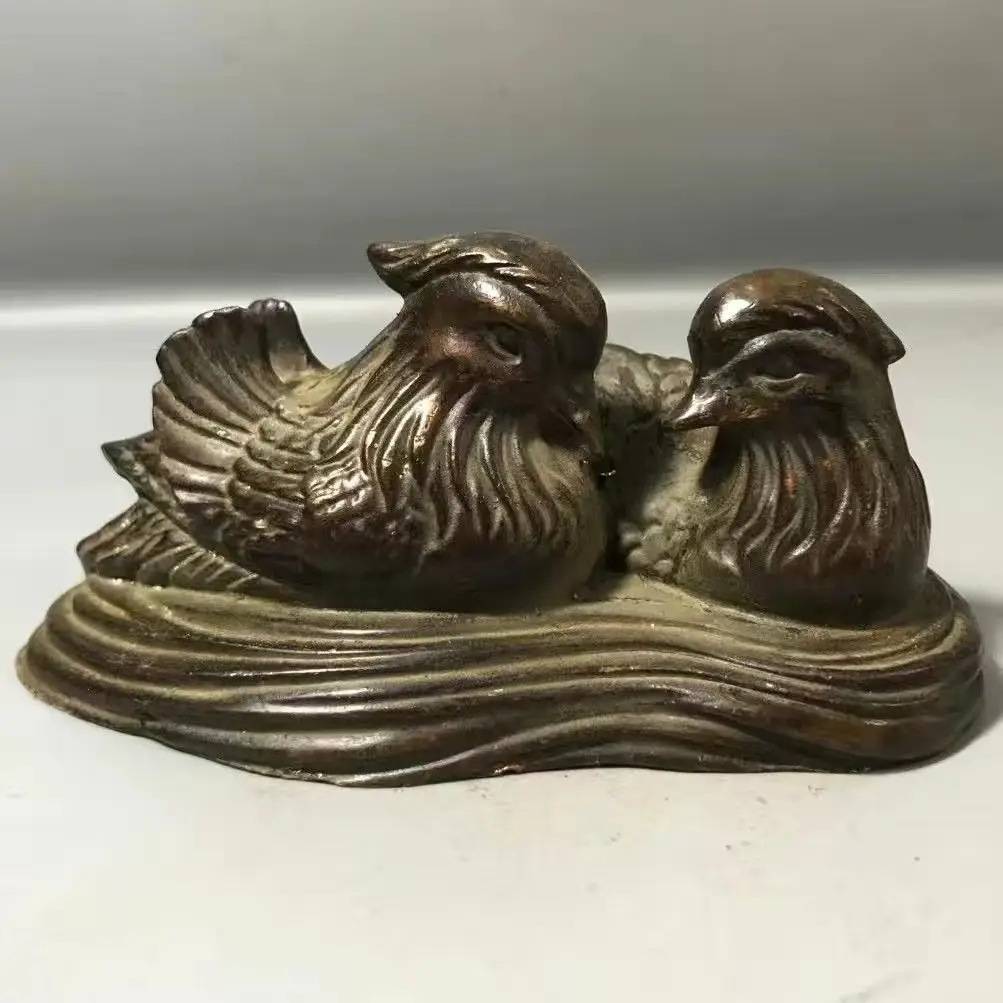 

Pulp mandarin duck playing in the water, home copper decoration, blessing marriage, jewelry, living room, bedroom, marriage