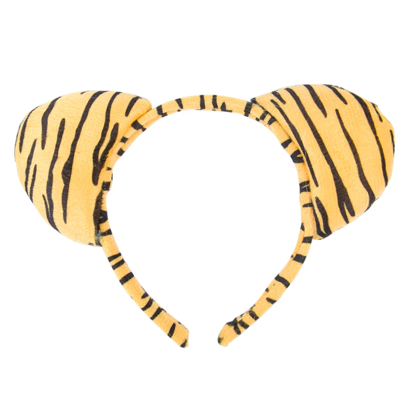 Cartoon Giraffe Tiger Lion Cow Headband Zoo Jungle Safari Animal Hair Hoop Dress Up Party Baby Shower Birthday Party Gifts