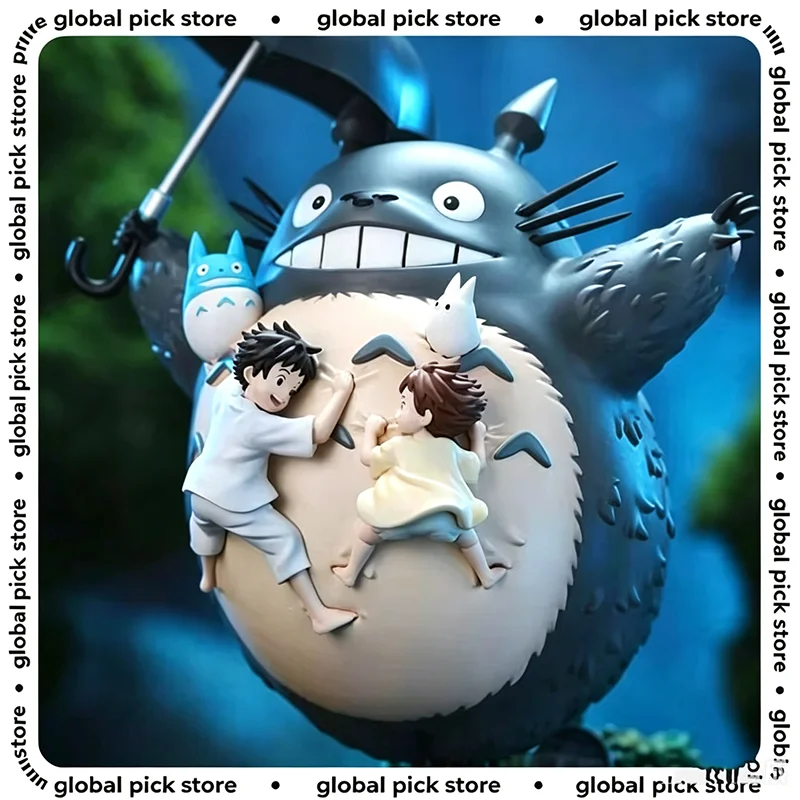 Neue 19cm Haao Miyazaki Anime-Desktop-Dekoration Zweidimensionale Statue Modell Niedliche Totoro GK-Figur Geschenk