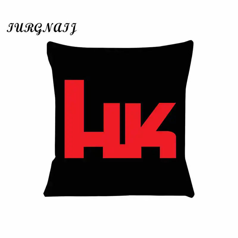 Cushion Cover for Sofa Heckler Koch Firearms Pillow Case Cover Seat Car Throw Pillowcase 45X45cm For Home Decorative SJ-546