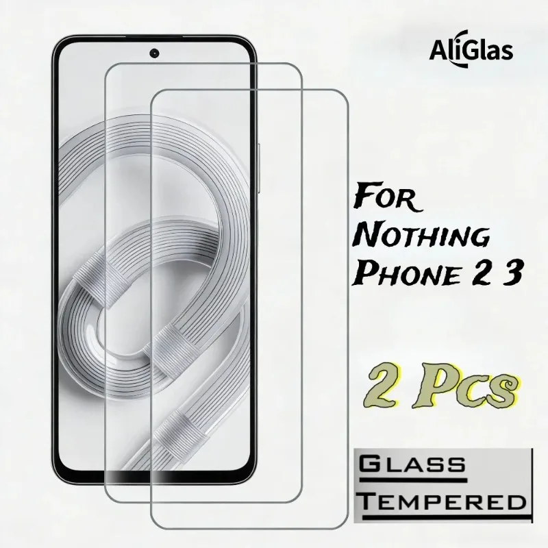 2 Stück Schutzfolie aus gehärtetem Glas für Nothing Phone 3, 3a, 3a Pro, 3a Lite, 9H HD Displayschutzfolie für Nothing Phone 2a, 2a Plus, 2 Serie
