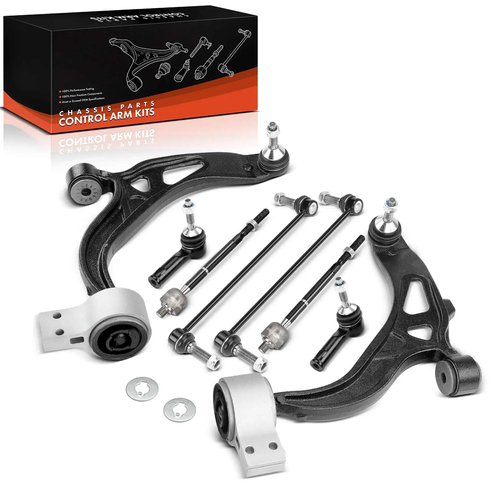 Frankberg 8-teilig Querlenker Satz Vorderachse Links Rechts unten für FORD USA Explorer U5 U6 Bj ab 2011 RK622216 RK622215