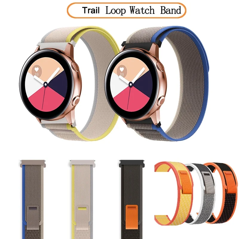 

Trail Loop Band Nylon Strap For Samsung Galaxy Active 2 Watch FE 7654 Watch5 Pro Watch6 classic 42 46 40 44 43 47mm element