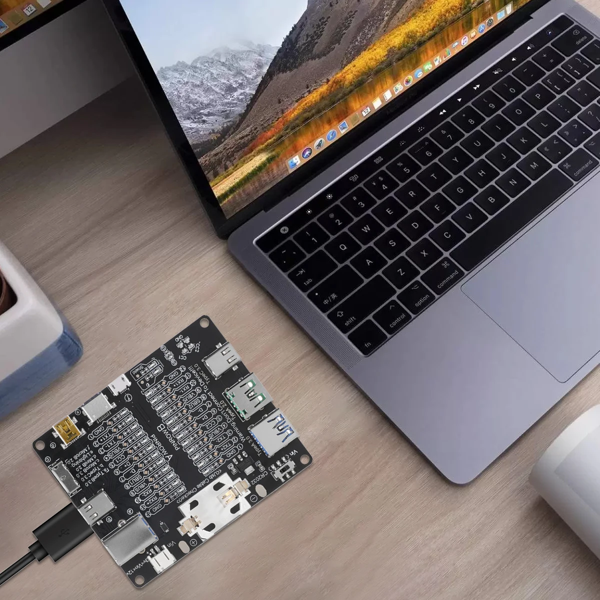 Type-C Micro-B Type-B Data Cable Test Board USB Cable Tester Short Switch for iOS Android Test Board Tool With On-off Switch