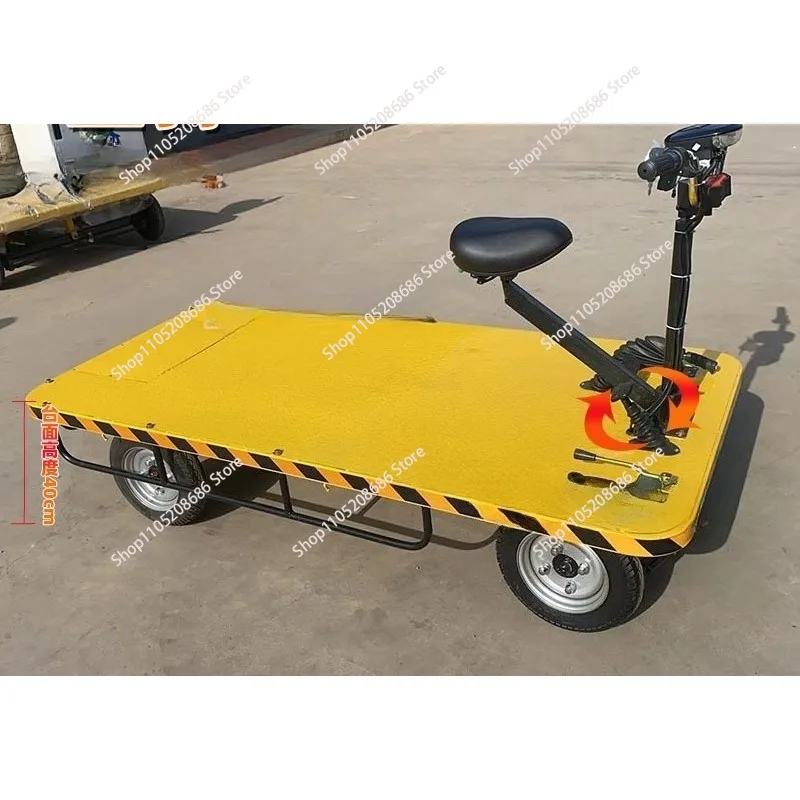 

Электрическая платформенная тележка - прочная, с регулируемой скоростью, утолщенное оборудование для погрузки грузов 200*100 см, грузоподъемность 500 кг, без аккумулятора