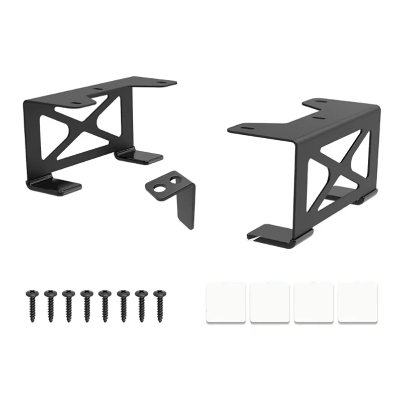 

Adjustable Secure Rack Gaming Console Organizers Under Desk Desktop PC Bracket Storage Holder For Game Systems