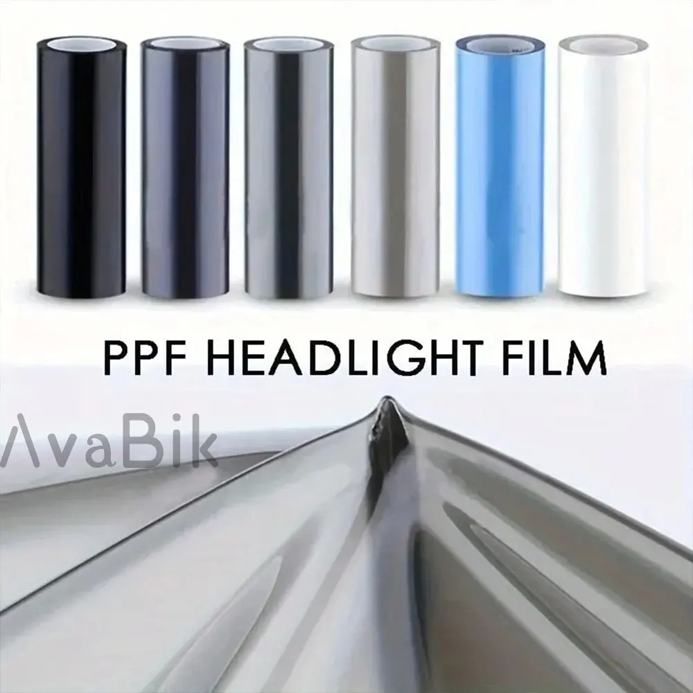 PPF Self Healing TPH Car Headlight Anti Scratches Wrap Film Light Black Red Yellow Protective Car Taillights Fog Lamp Sticker