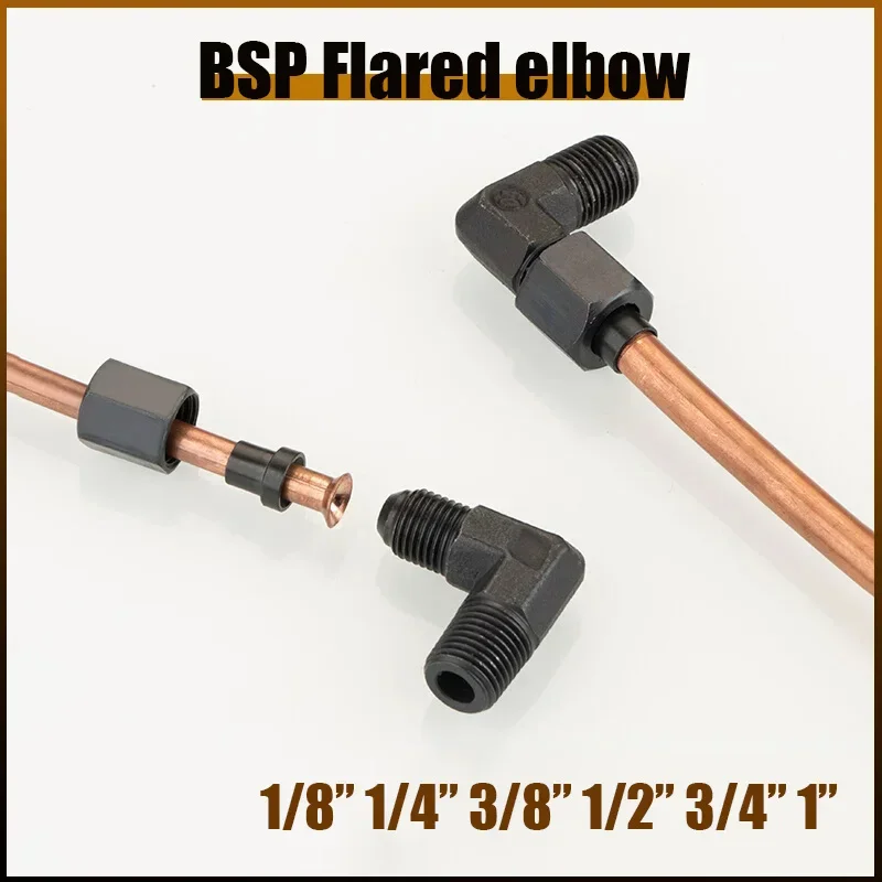 

Hydraulic Pipe Joint High Pressure Flare Fitting Transition Joint Male Thread BSP 1/8" 1/4" 3/8" 1/2" 3/4" 1" Connection Fitting