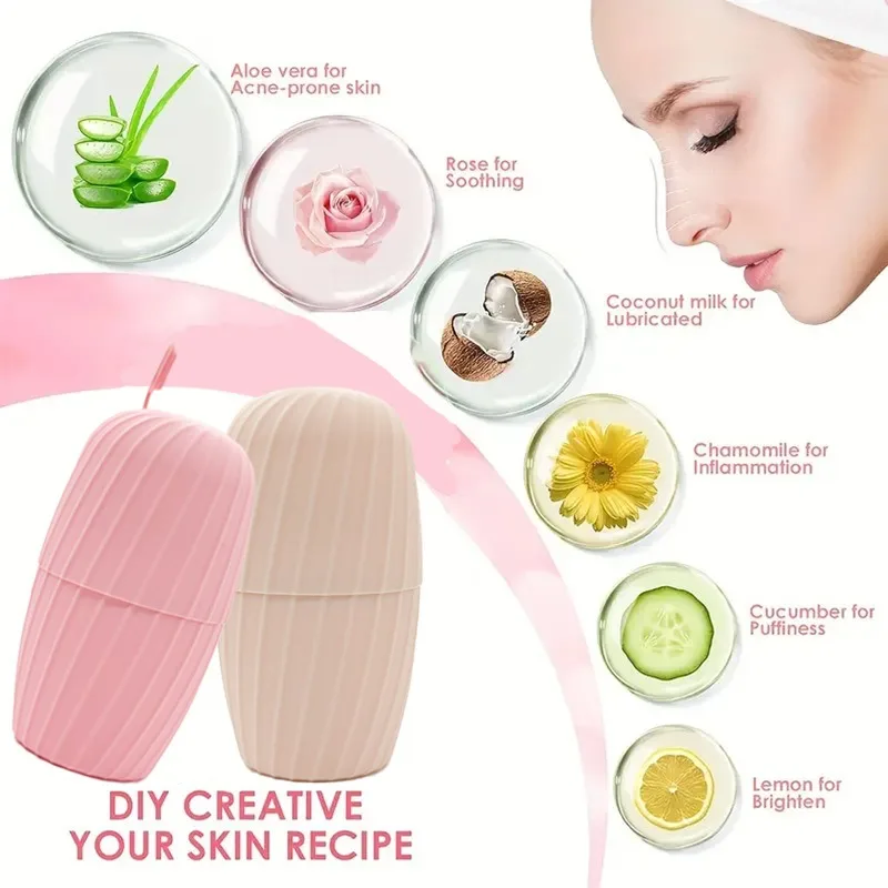 الجليد الوجه الأسطوانة الوجه رفع الكنتوري أدوات سيليكون آيس كيوب صواني آيس غلوب كرات العين الوجه مدلك الجمال أدوات العناية بالبشرة