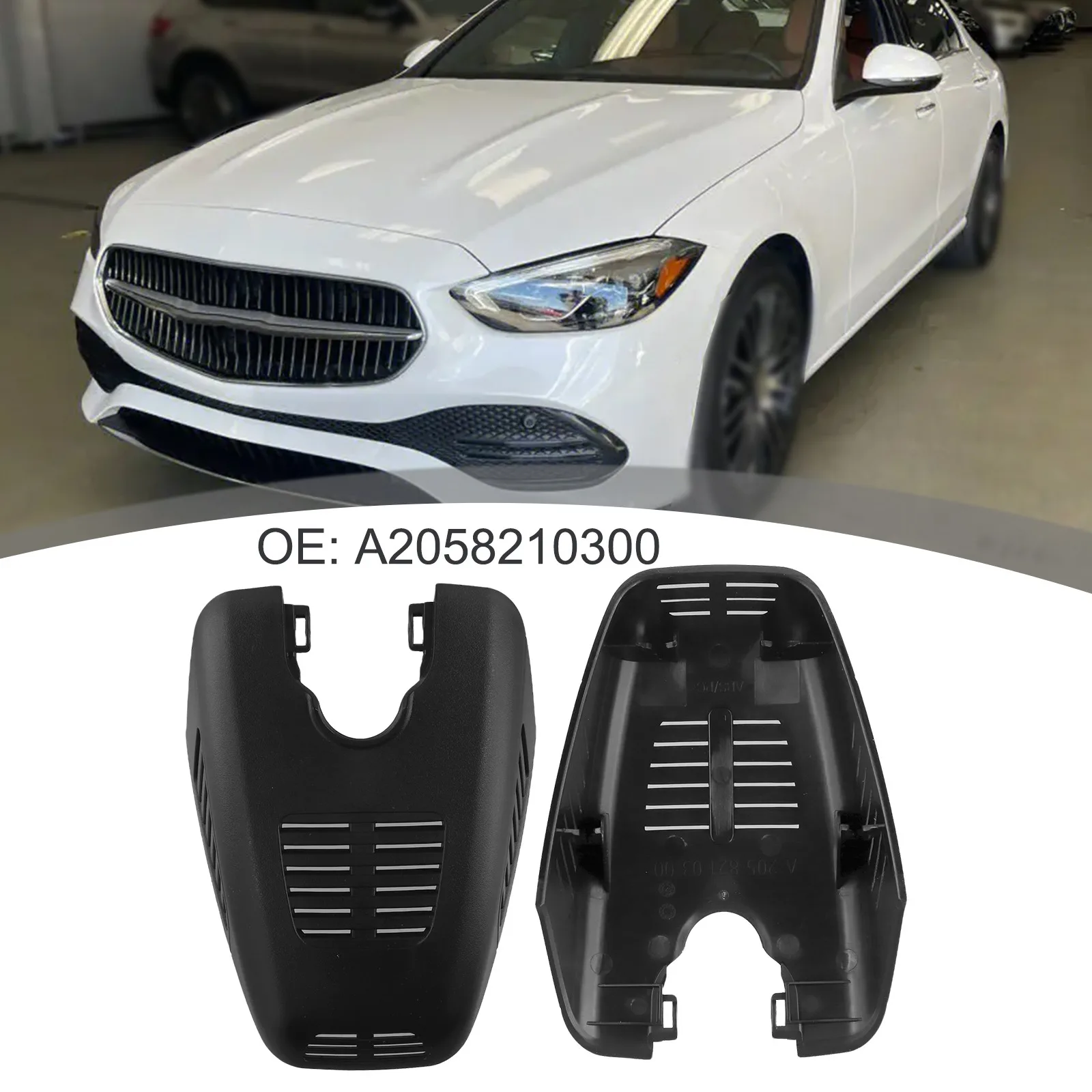 

Black Mirror Trim Size As Shown In The Picture Mirror Trim Cover Black Wear-resistant Anti-corrosion OEM Number 2058210300