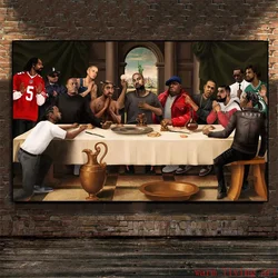 The Last Supper Hip-Hop Music Rapper Star Legend Poster Eminem Canvas Painting Wall Art Picture Living Room Home Decoration