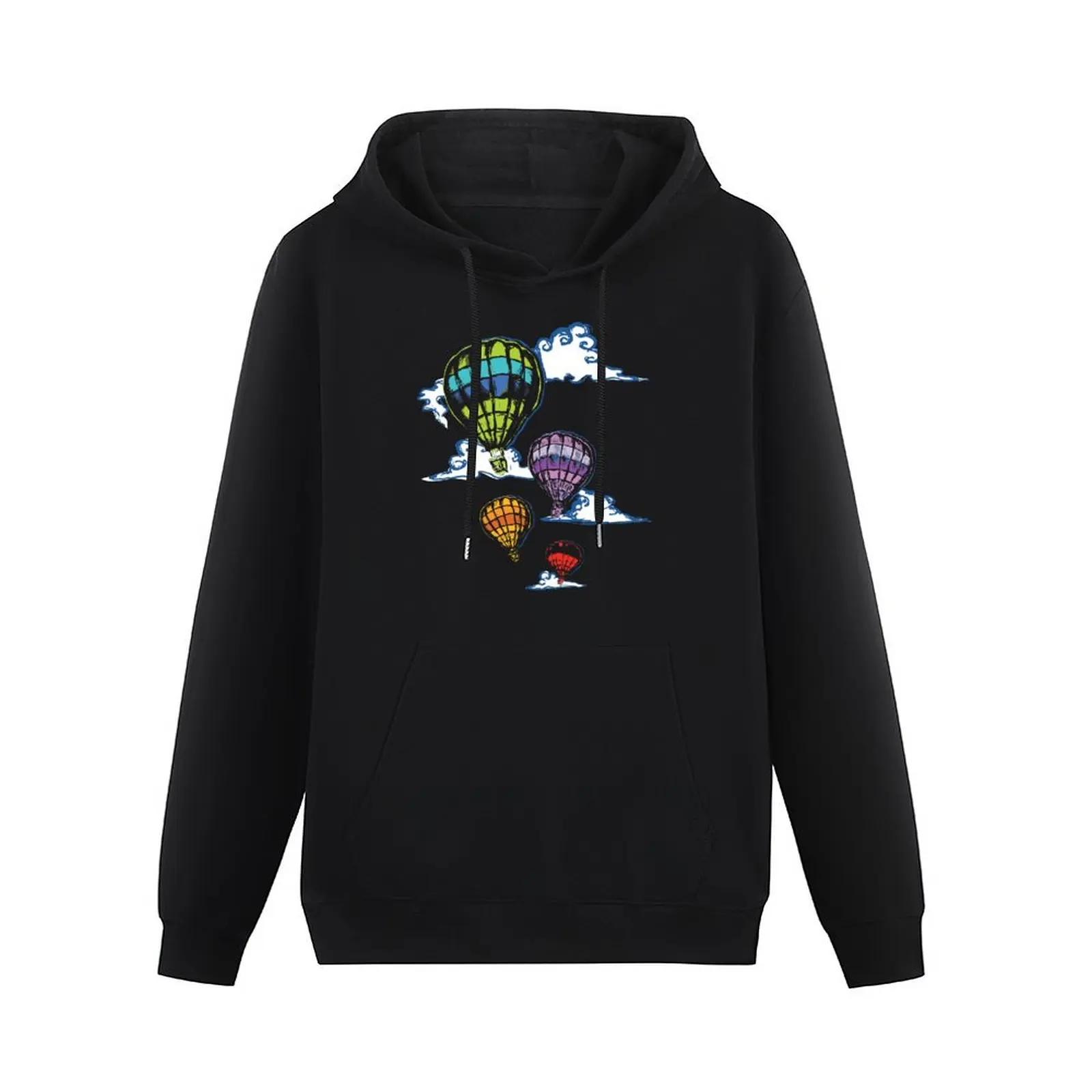 Hot-air Balloons in the Evening Pullover Hoodie blouse men's sweat-shirt autumn clothes men's winter sweater hoodie