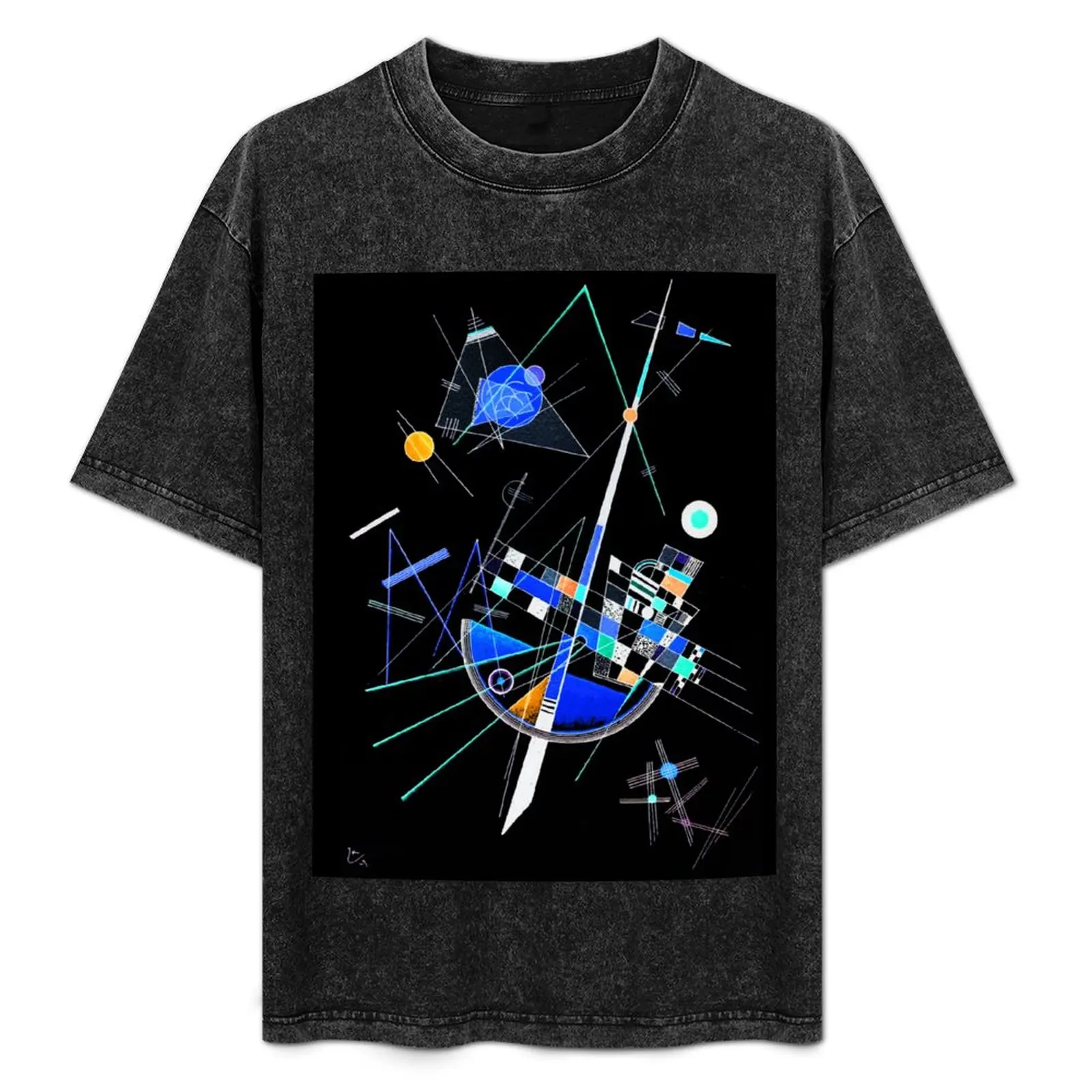 

HD Altered Art: Kandinsky Delicate Tension T-Shirt Blouse Anime t-shirt Man t-shirt quick-drying mens white t shirts