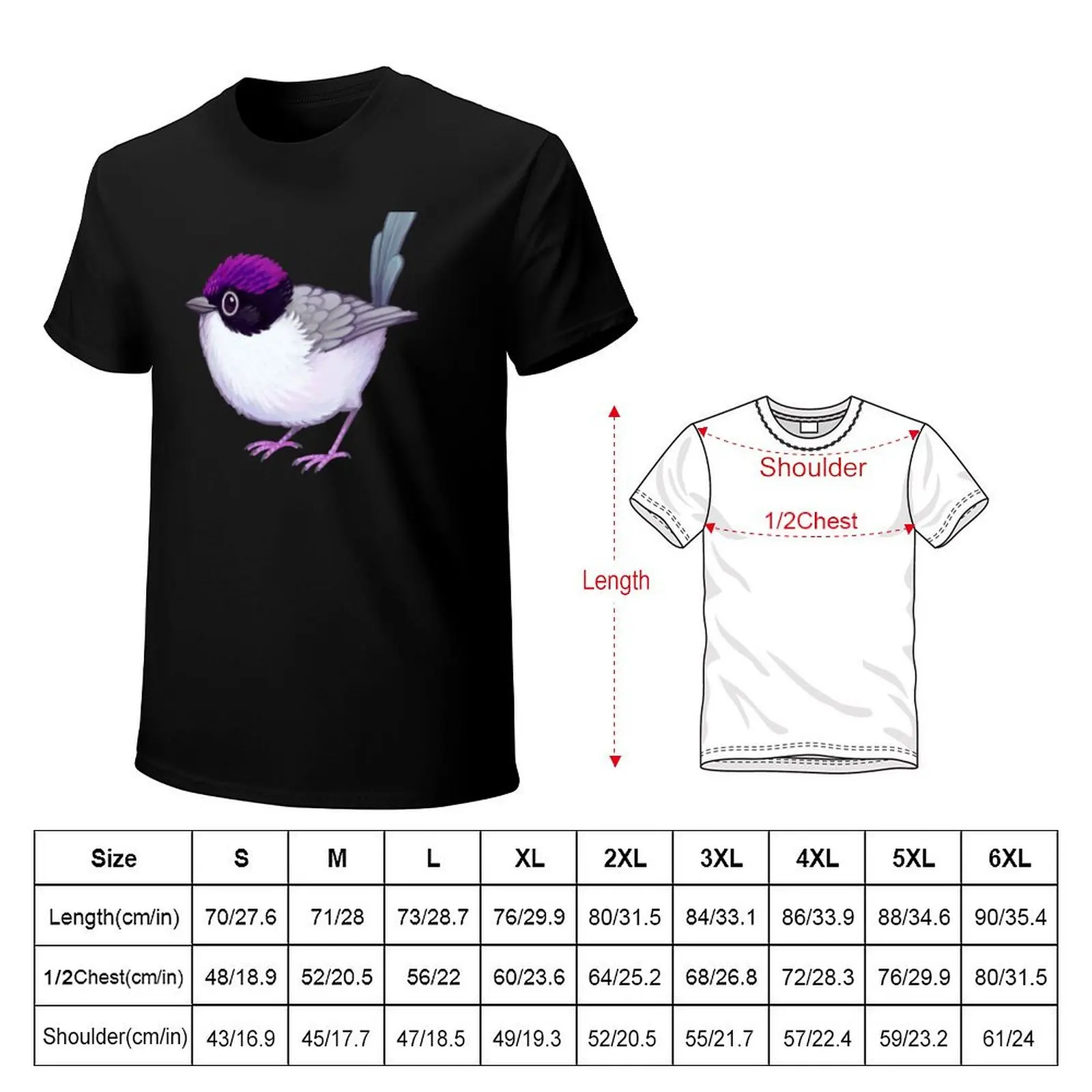 Pride Birds: Purple-Crowned Fairywren T-Shirt vintage graphic t shirt vintage men clothes